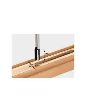 Fraise à rainurer avec queue de 8mm HW S8 D10/20 - Festool