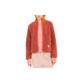 Veste Girl VOLCOM Sherpa Wuzer Fuzzar Chesnut
